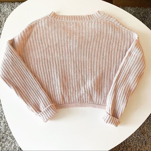 Line - Knit V-Neck Sweater Pink - Picture 2 of 7